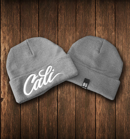 GREY CALI BEANIE