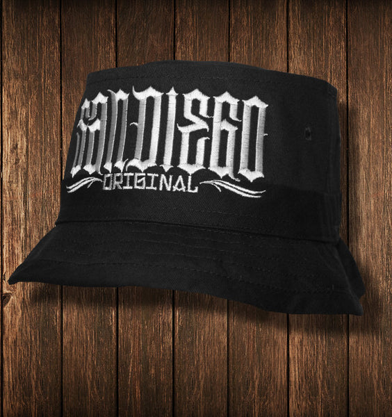 SAN DIEGO ORIGINAL BUCKET HATS BLACK